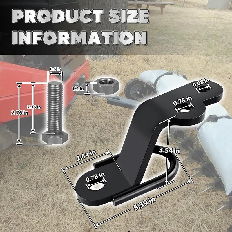VONLX Three-Way Hitch Attachments Fit for ATV/UTV Type Trailers Universal 3-Way Hitch ATV Attachment - Image 4